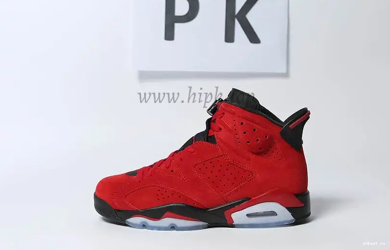 GOD Black READY 6 RETAIL Retro Jordan TO Red MATERIALS PK SHIP 0506